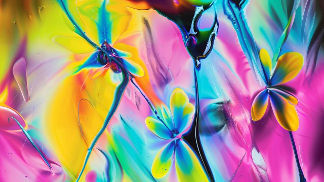 Multicolor Fluid abstract