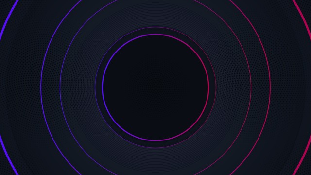 Neon circles Hi-tech