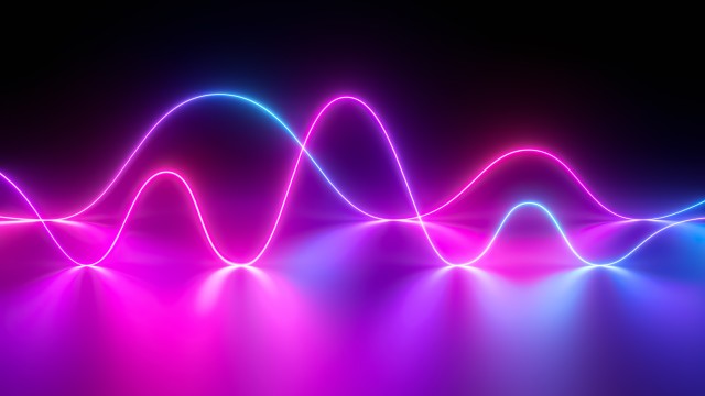 Neon light Waves