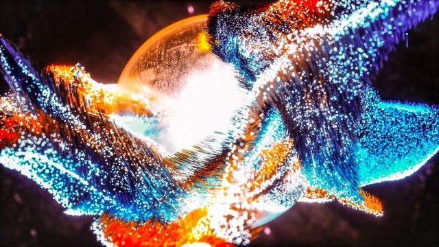 Particle explosion Psychedelic