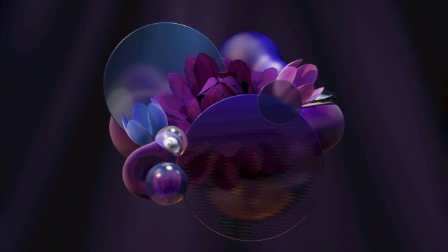 Purple aesthetic Floral designs