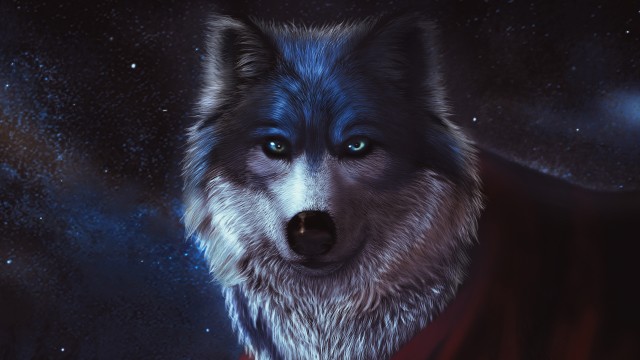 Arctic wolf CGI