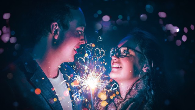 Couple Sparklers