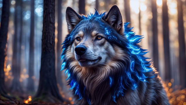 Wolfdog AI art