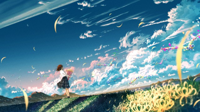 Anime girl Landscape