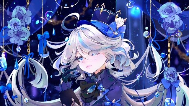 Furina Blue aesthetic