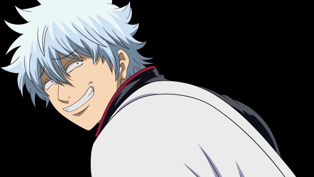 Gintoki Sakata Black background