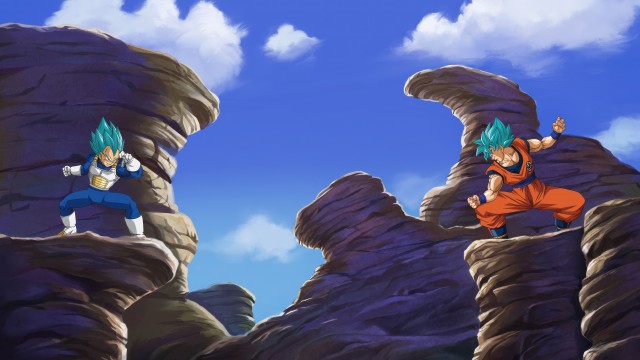 Goku vs Vegeta Battle