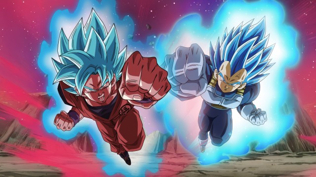 Goku vs Vegeta Super Saiyan Blue