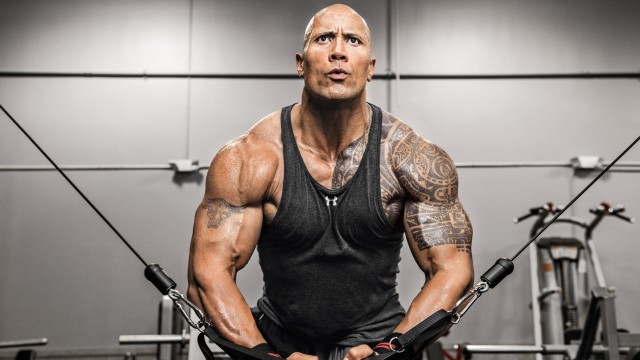 Dwayne Johnson Weightlifting