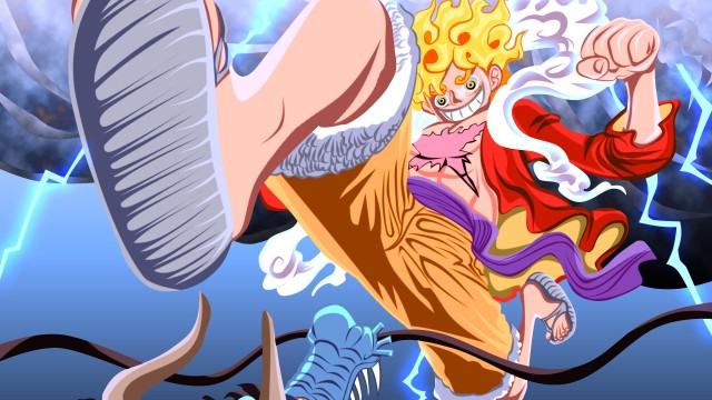 Luffy vs Kaido Gear 5
