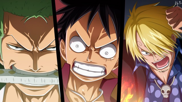 Roronoa Zoro, Monkey D. Luffy, Sanji