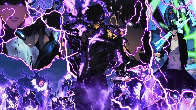 Sung Jinwoo Neon art