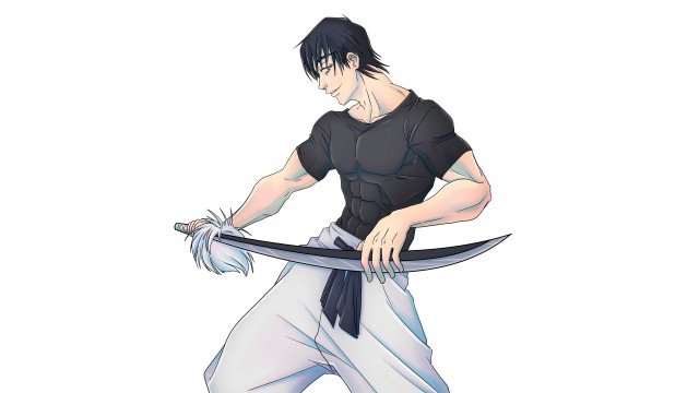 Toji Fushiguro White background