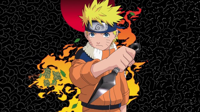 Young Naruto Uzumaki Dark background