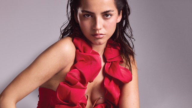 Isabela Merced Red dress