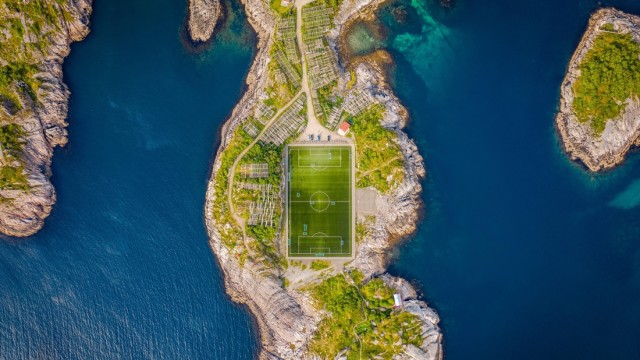 Henningsvaer Stadium Soccer field