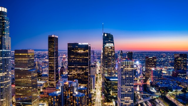 Los Angeles City City Skyline