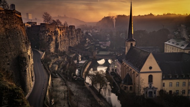 Luxembourg City Sunset