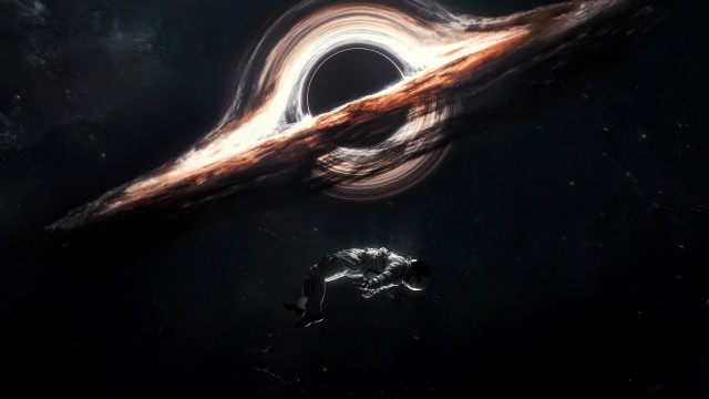 Gargantua black hole Astronaut