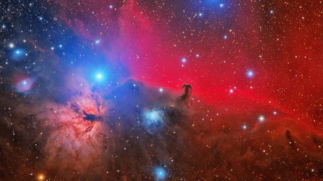Horsehead Flame Nebula Orion Constellation