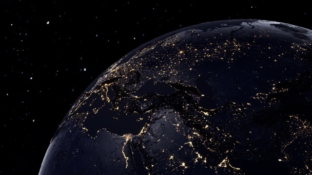 Planet Earth Night view
