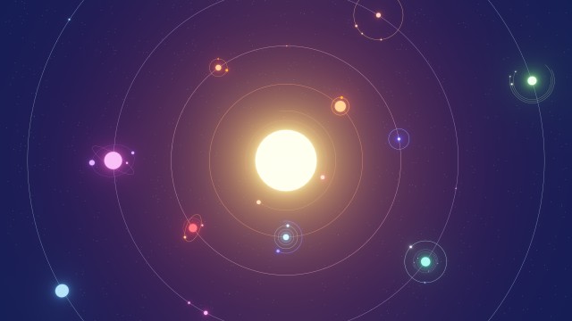 Solar system Planets Illustration