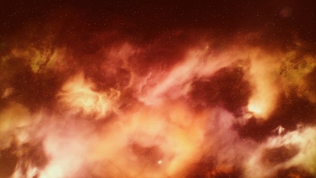 Starry sky Orange aesthetic