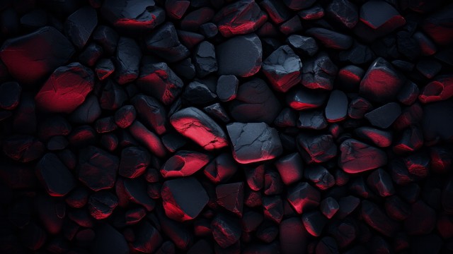 Black rocks Dark aesthetic