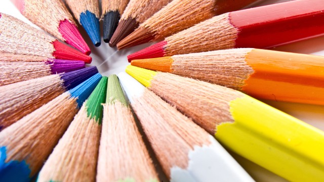 Color pencils Macro
