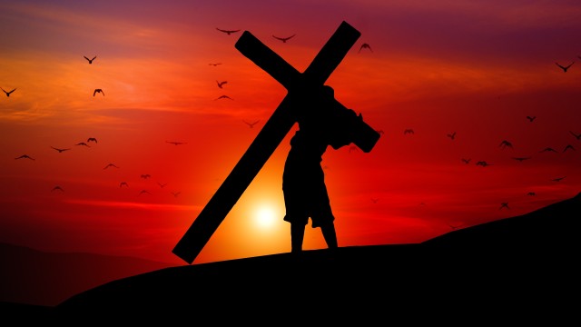 Jesus Cross Sunset