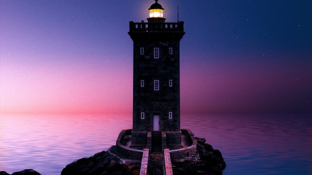 Lighthouse Moon