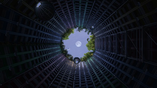 Modern architecture Moon