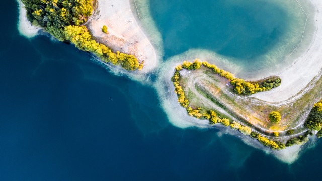 Heart Shaped Lake Aerial view