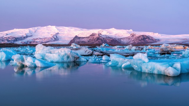 Jokulsarlon Glacier Lagoon Panorama