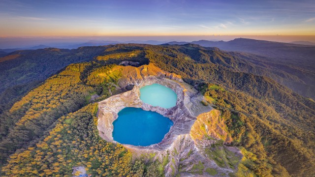 Kelimutu Volcanic crater lake