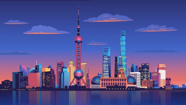 Shanghai City Illustration