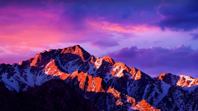 macOS Sierra Glacier mountains