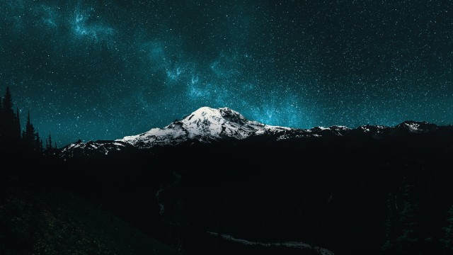 Mount Rainier Night sky