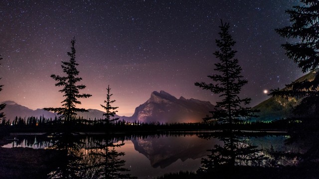 Mount Rundle Nightscape