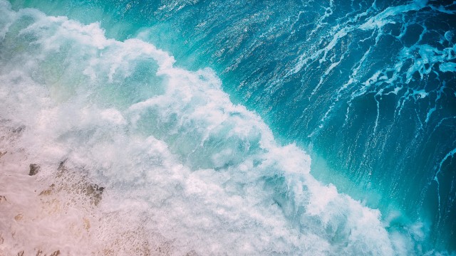 Ocean Waves Aerial view