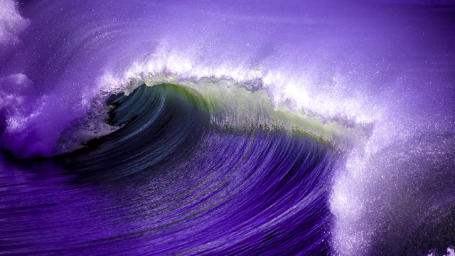 Ocean Waves Purple