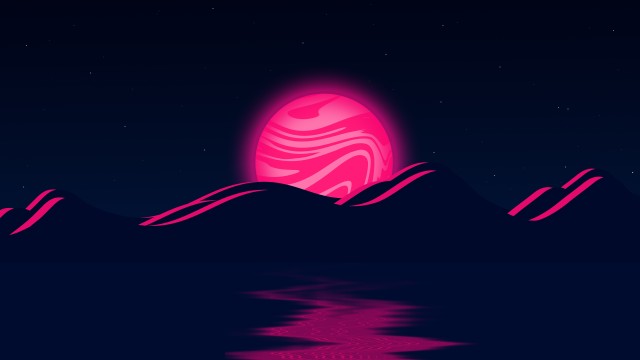 Pink Moon Mountains