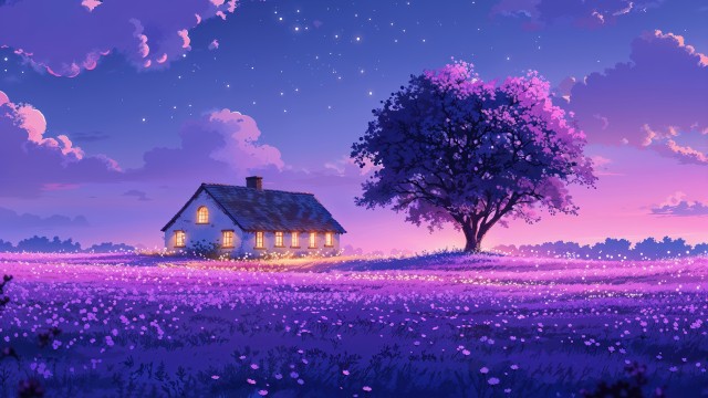 Purple aesthetic Scenery