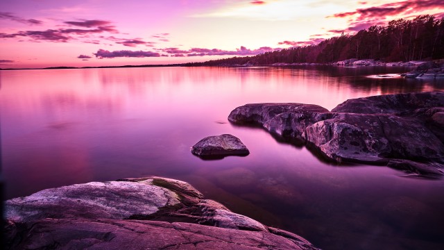 Purple Sunset Lake