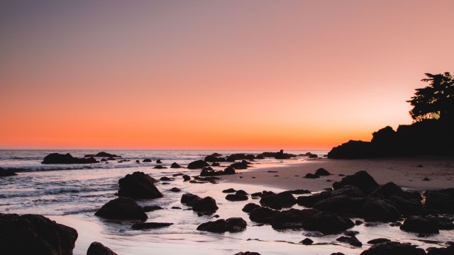 Rocky beach Sunrise