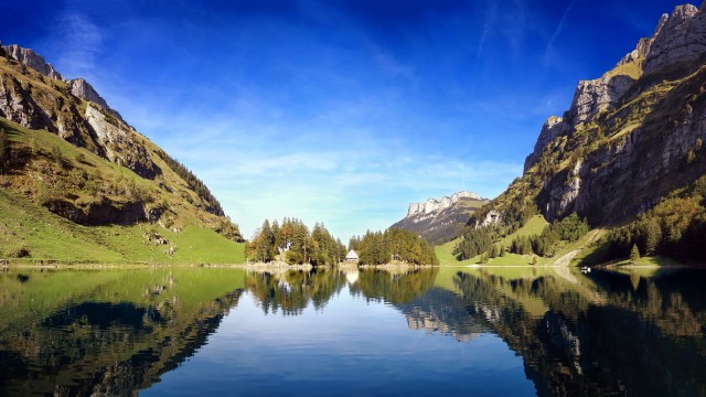 Seealpsee lake Alpstein