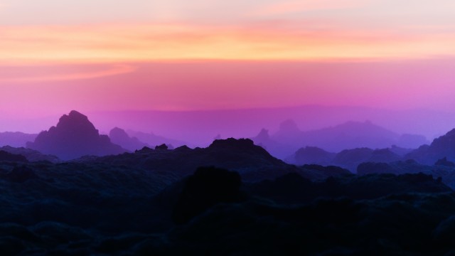 Silhouette Mountain Mountain range