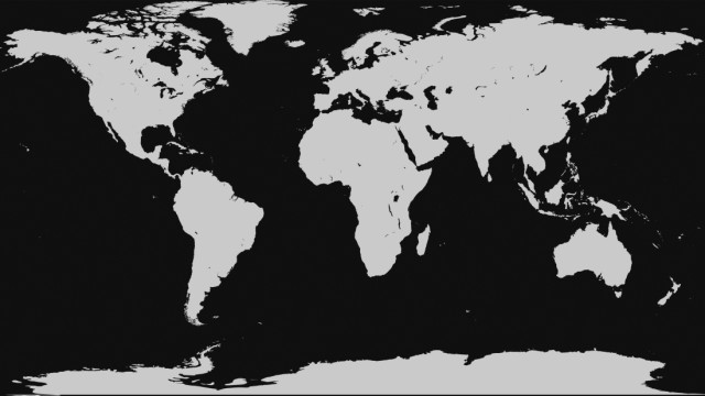 World map Black and White