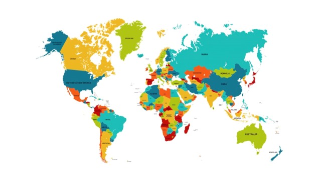 World map Colorful